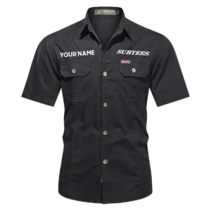 Surtees Fishing AU Exclusive Logo Casual Shirt HOFS060525AU1SUB - Black