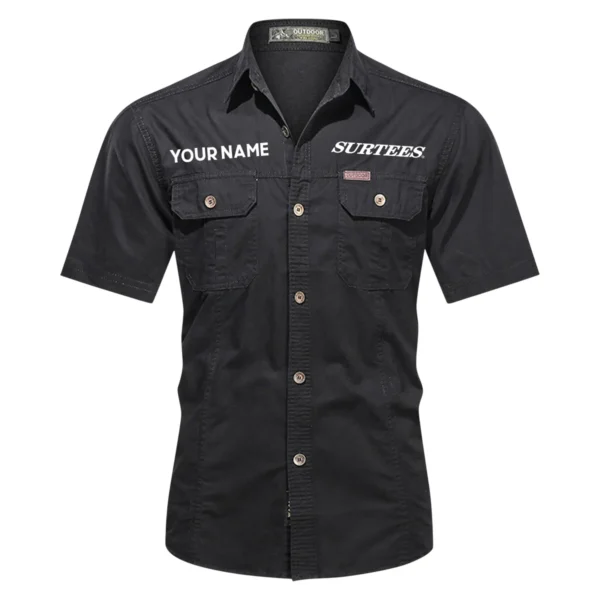 Surtees Fishing AU Exclusive Logo Casual Shirt HOFS060525AU1SUB - Black