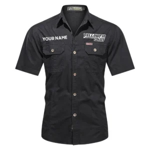 Yellowfin Plate Fishing AU Exclusive Logo Casual Shirt HOFS060525AU1YPB - Black