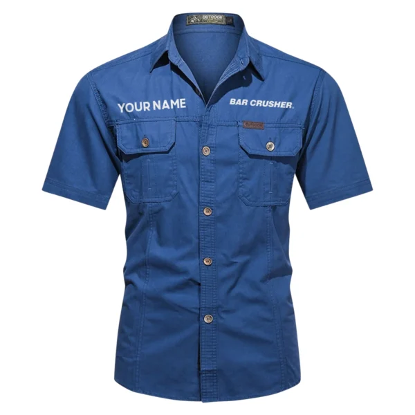 Bar Crusher Fishing AU Exclusive Logo Casual Shirt HOFS060525AU1BCR - Blue