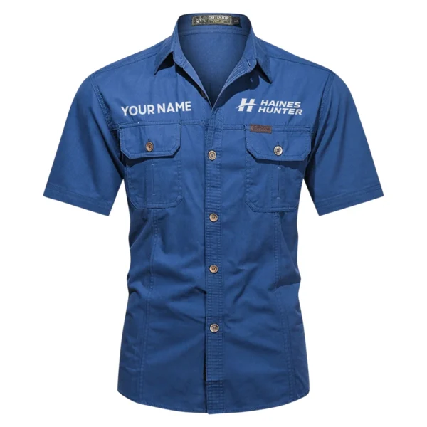 Haines Hunter Fishing AU Exclusive Logo Casual Shirt HOFS060525AU1HHT - Blue