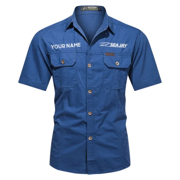 Sea Jay Fishing AU Exclusive Logo Casual Shirt HOFS060525AU1SJB - Blue