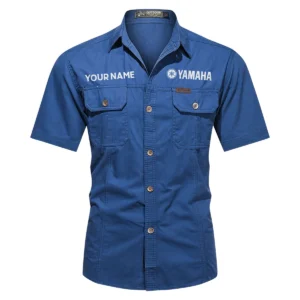 Yamaha Marine Fishing AU Exclusive Logo Casual Shirt HOFS060525AU1YMM - Blue
