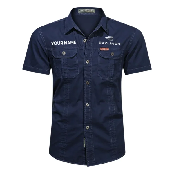 Bayliner Fishing AU Exclusive Logo Casual Shirt HOFS060525AU1BYL - Dark Blue