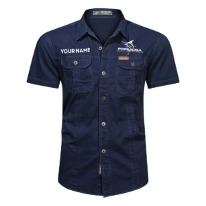 Formosa Marine Fishing AU Exclusive Logo Casual Shirt HOFS060525AU1FOM - Dark Blue