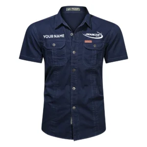 Hooker Boats Fishing AU Exclusive Logo Casual Shirt HOFS060525AU1HOO - Dark Blue