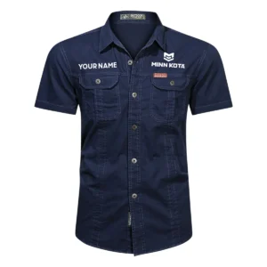 Minn Kota Fishing AU Exclusive Logo Casual Shirt HOFS060525AU1MNK - Dark Blue