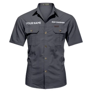 Bar Crusher Fishing AU Exclusive Logo Casual Shirt HOFS060525AU1BCR - Dark Gray