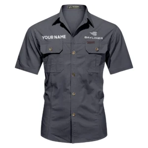 Bayliner Fishing AU Exclusive Logo Casual Shirt HOFS060525AU1BYL - Dark Gray