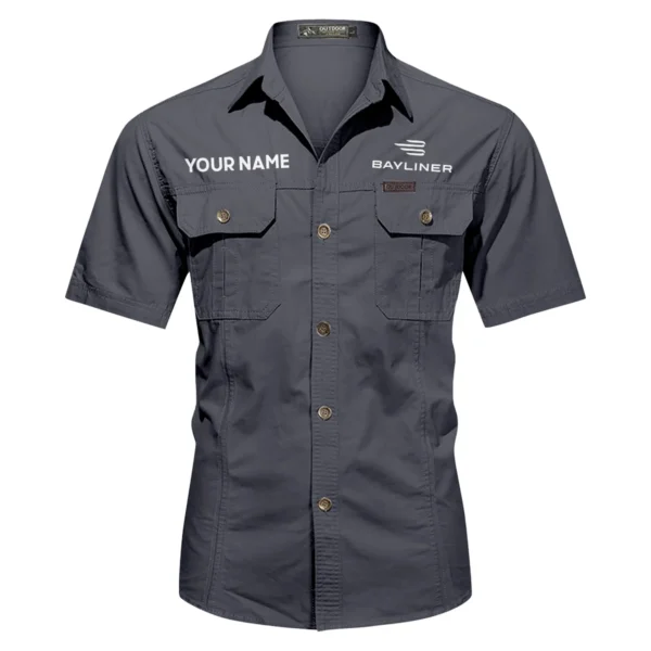 Bayliner Fishing AU Exclusive Logo Casual Shirt HOFS060525AU1BYL - Dark Gray