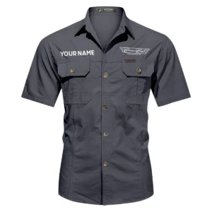 CruiseCraft Fishing AU Exclusive Logo Casual Shirt HOFS060525AU1CCB - Dark Gray