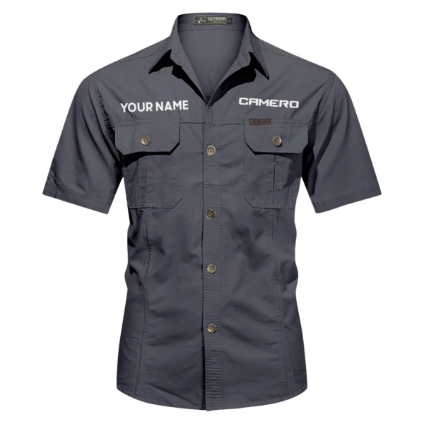 Camero Fishing AU Exclusive Logo Casual Shirt HOFS060525AU1CMR - Dark Gray