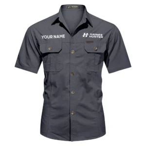 Haines Hunter Fishing AU Exclusive Logo Casual Shirt HOFS060525AU1HHT - Dark Gray