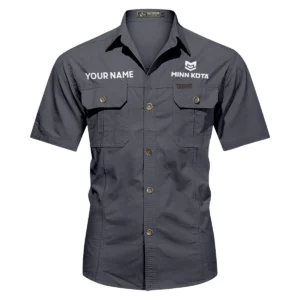 Minn Kota Fishing AU Exclusive Logo Casual Shirt HOFS060525AU1MNK - Dark Gray