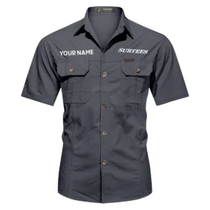 Surtees Fishing AU Exclusive Logo Casual Shirt HOFS060525AU1SUB - Dark Gray