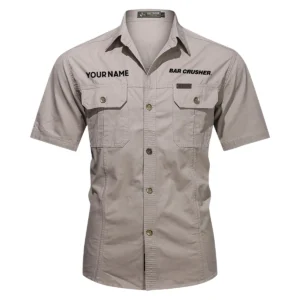 Bar Crusher Fishing AU Exclusive Logo Casual Shirt HOFS060525AU1BCR - Gray