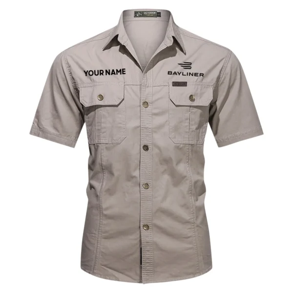 Bayliner Fishing AU Exclusive Logo Casual Shirt HOFS060525AU1BYL - Gray