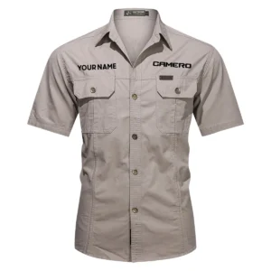 Camero Fishing AU Exclusive Logo Casual Shirt HOFS060525AU1CMR - Gray