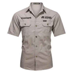 Haines Hunter Fishing AU Exclusive Logo Casual Shirt HOFS060525AU1HHT - Gray