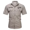 Hooker Boats Fishing AU Exclusive Logo Casual Shirt HOFS060525AU1HOO - Gray