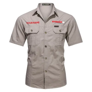 Stacer Fishing AU Exclusive Logo Casual Shirt HOFS060525AU1STC - Gray