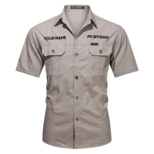 Surtees Fishing AU Exclusive Logo Casual Shirt HOFS060525AU1SUB - Gray