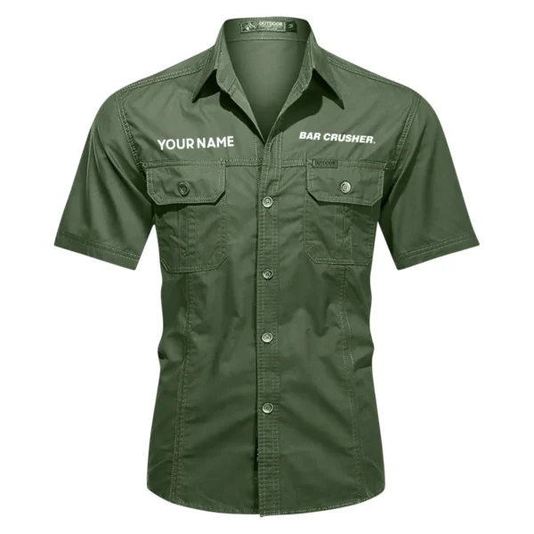 Bar Crusher Fishing AU Exclusive Logo Casual Shirt HOFS060525AU1BCR - Green