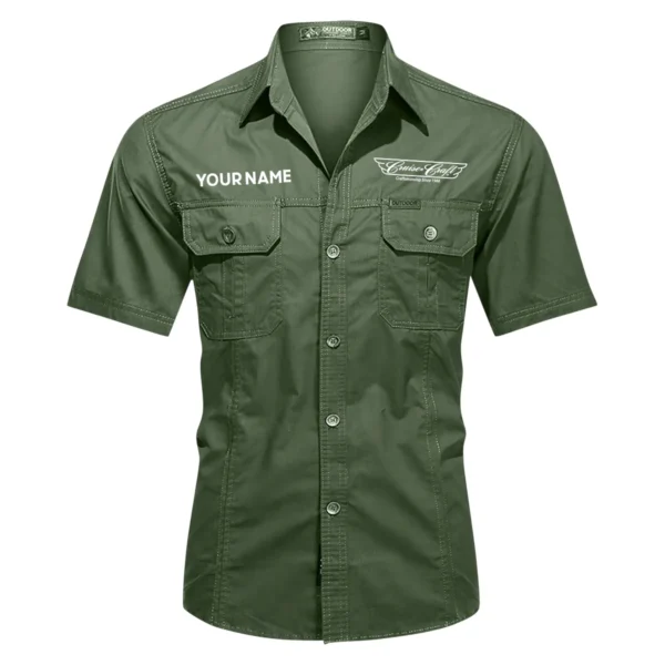 CruiseCraft Fishing AU Exclusive Logo Casual Shirt HOFS060525AU1CCB - Green