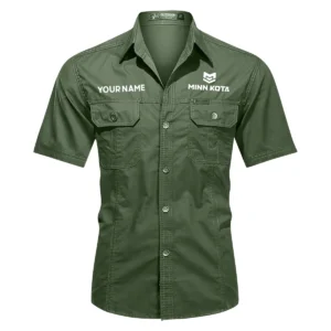 Minn Kota Fishing AU Exclusive Logo Casual Shirt HOFS060525AU1MNK - Green