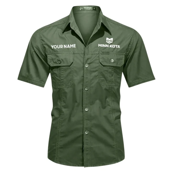 Minn Kota Fishing AU Exclusive Logo Casual Shirt HOFS060525AU1MNK - Green