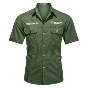Sea Jay Fishing AU Exclusive Logo Casual Shirt HOFS060525AU1SJB - Green