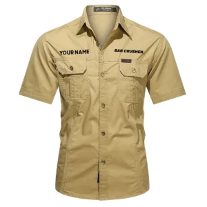 Bar Crusher Fishing AU Exclusive Logo Casual Shirt HOFS060525AU1BCR - Khaki