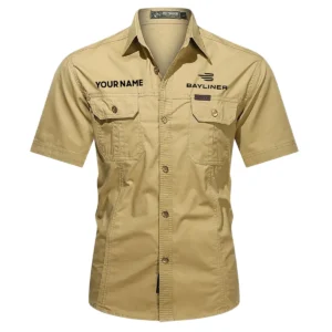 Bayliner Fishing AU Exclusive Logo Casual Shirt HOFS060525AU1BYL - Khaki
