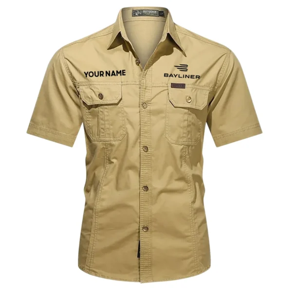 Bayliner Fishing AU Exclusive Logo Casual Shirt HOFS060525AU1BYL - Khaki