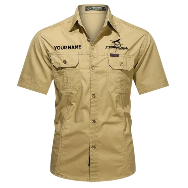 Formosa Marine Fishing AU Exclusive Logo Casual Shirt HOFS060525AU1FOM - Khaki