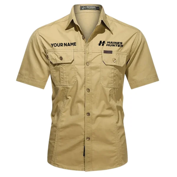 Haines Hunter Fishing AU Exclusive Logo Casual Shirt HOFS060525AU1HHT - Khaki
