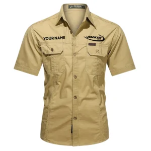 Hooker Boats Fishing AU Exclusive Logo Casual Shirt HOFS060525AU1HOO - Khaki