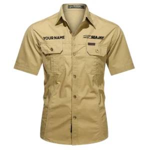Sea Jay Fishing AU Exclusive Logo Casual Shirt HOFS060525AU1SJB - Khaki