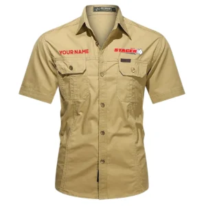 Stacer Fishing AU Exclusive Logo Casual Shirt HOFS060525AU1STC - Khaki