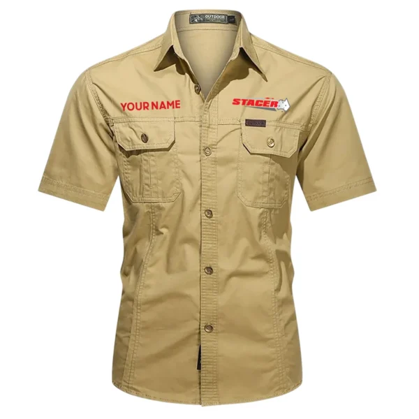 Stacer Fishing AU Exclusive Logo Casual Shirt HOFS060525AU1STC - Khaki