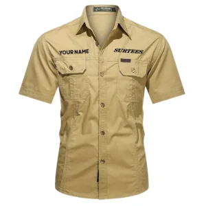Surtees Fishing AU Exclusive Logo Casual Shirt HOFS060525AU1SUB - Khaki