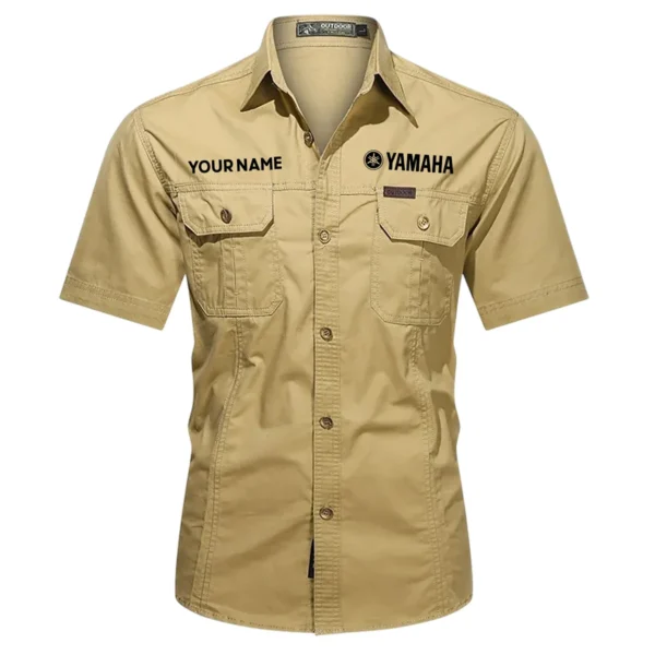 Yamaha Marine Fishing AU Exclusive Logo Casual Shirt HOFS060525AU1YMM - Khaki