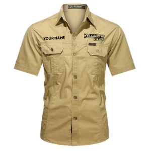 Yellowfin Plate Fishing AU Exclusive Logo Casual Shirt HOFS060525AU1YPB - Khaki