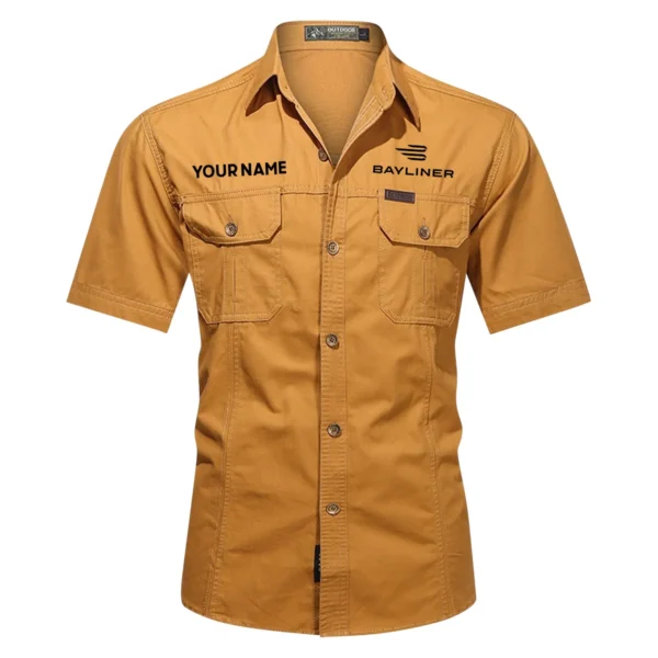 Bayliner Fishing AU Exclusive Logo Casual Shirt HOFS060525AU1BYL - Orange