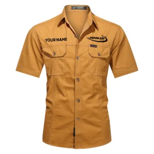Hooker Boats Fishing AU Exclusive Logo Casual Shirt HOFS060525AU1HOO - Orange