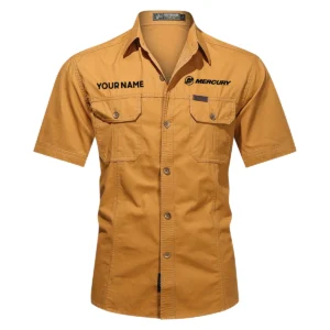 Mercury Marine Fishing AU Exclusive Logo Casual Shirt HOFS060525AU1MCM - Orange