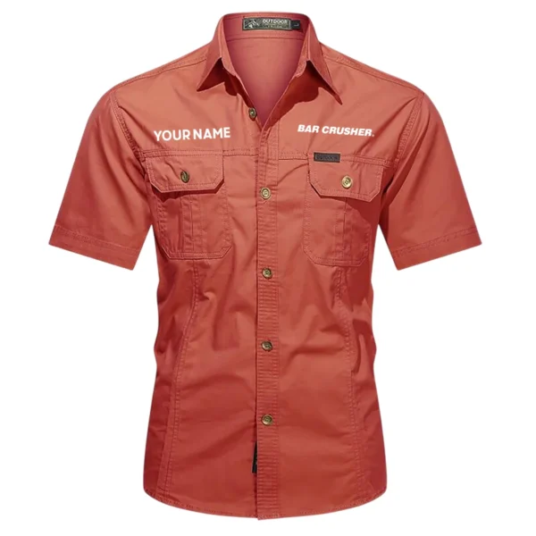 Bar Crusher Fishing AU Exclusive Logo Casual Shirt HOFS060525AU1BCR - Red