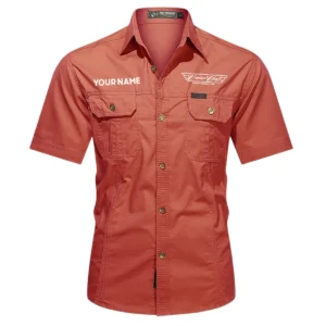 CruiseCraft Fishing AU Exclusive Logo Casual Shirt HOFS060525AU1CCB - Red