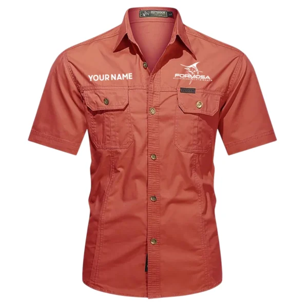 Formosa Marine Fishing AU Exclusive Logo Casual Shirt HOFS060525AU1FOM - Red