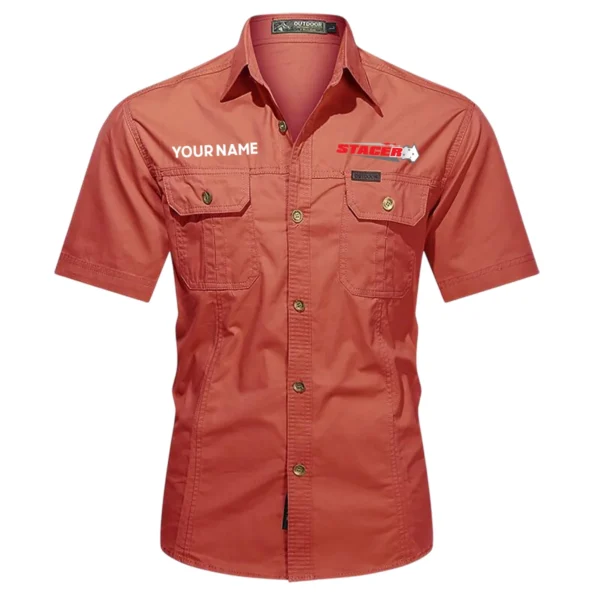 Stacer Fishing AU Exclusive Logo Casual Shirt HOFS060525AU1STC - Red